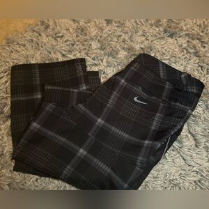 Nike Black Plaid Women's Pants
